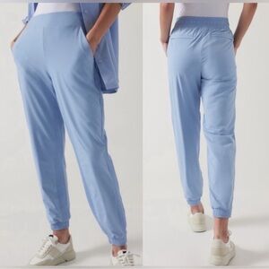 Athleta Lined Brooklyn Joggers pants 8 tall